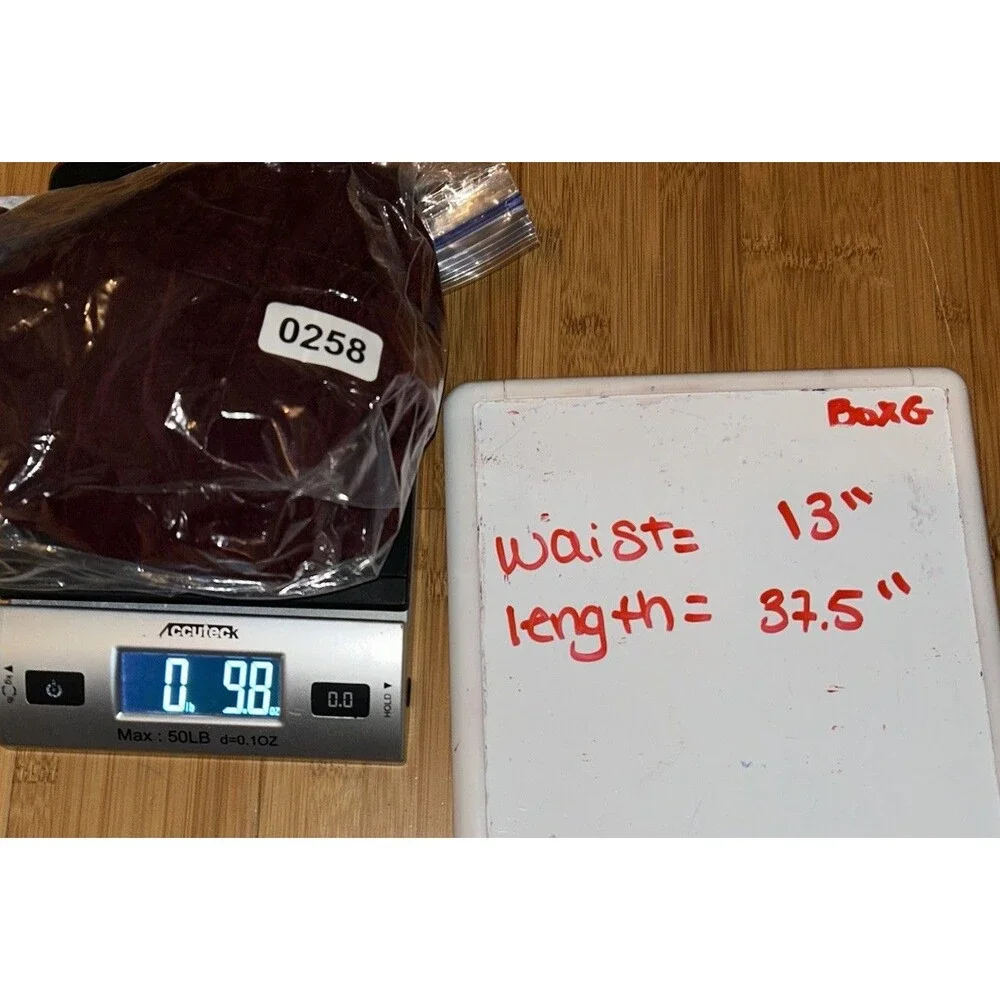 Vtg FLAX by Jeanne Engelhart Women Burgundy Maxi‎ Skirt Small Elastic Waist - Picture 8 of 8